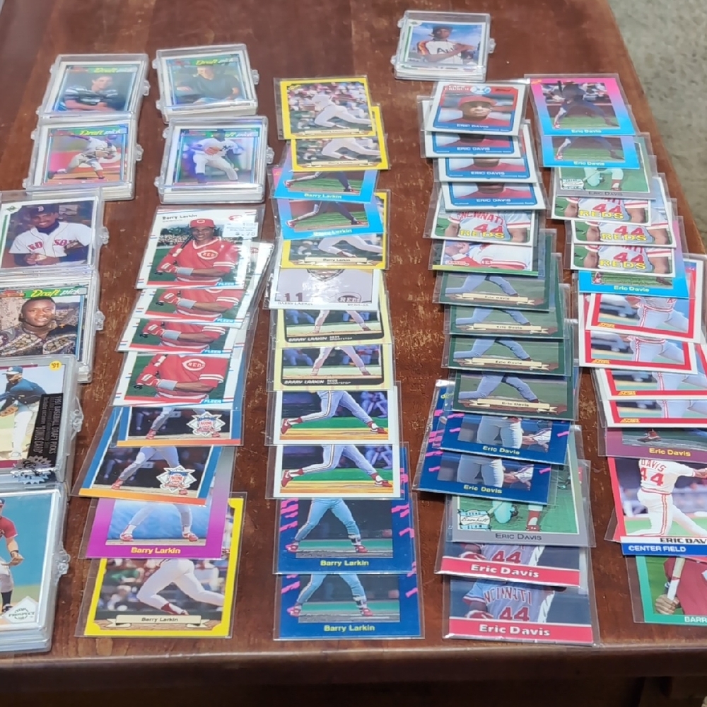 Baseball Trading Card Lot Eric Davis Barry Larkin Rookie Card Lots UD Prospects